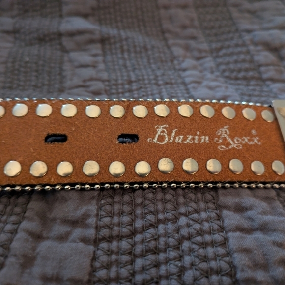 Blazin Roxx Black and Silver Studded Belt main image 7